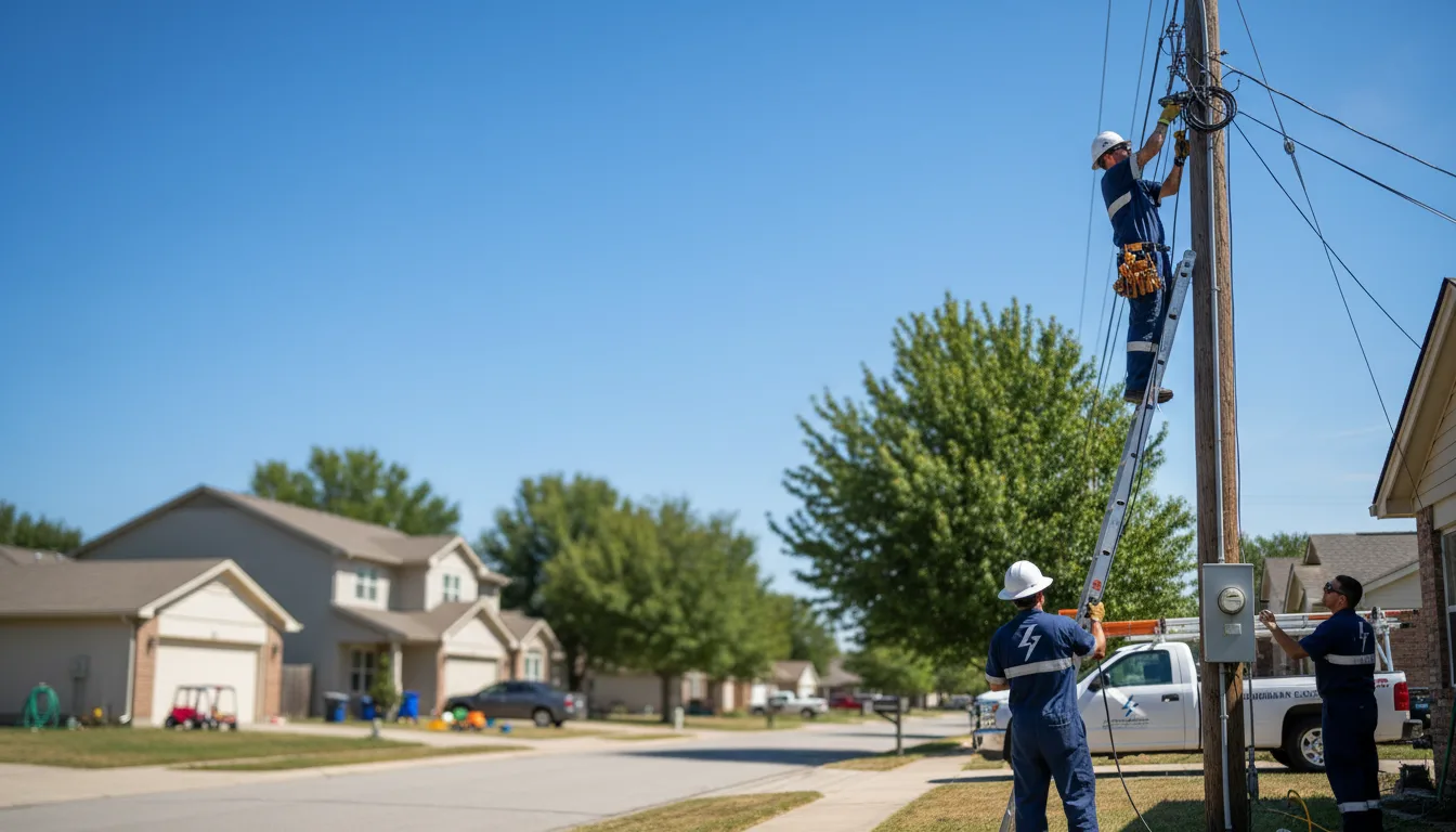 Residential electrician providing installation services in Vinton, VA